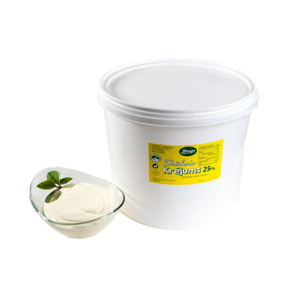 Krējums skābais 25%, fas. 3kg