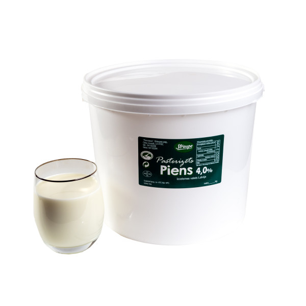 Piens pasteriz.4.0% 20kg
